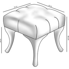 Hausev Kapitoneli Ayak Ucu Kapı Önü Antre Kare Puf