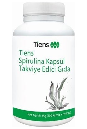 Tiens Spirulina Içeren Takviye Edici Gıda 100 Kapsül 35 gr
