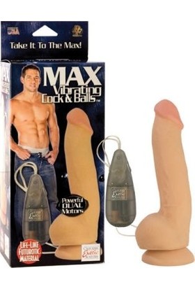 Max Vibrating Özel Dokulu Çift Motorlu Titreşimli Penis