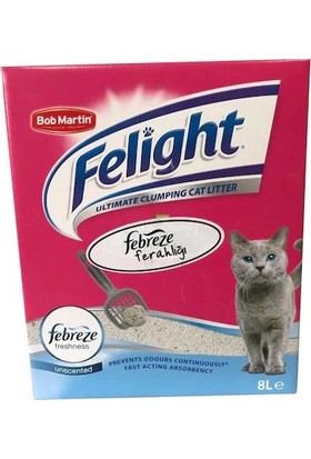 Felight Febreze Süper Beyaz Bentonit Topaklanan Kedi Kumu 6 lt