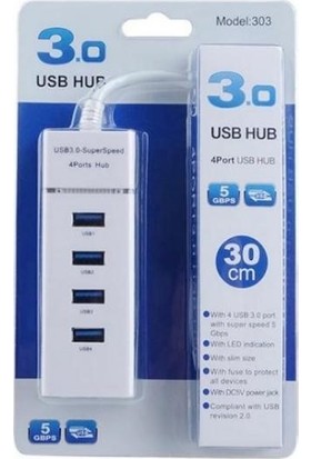 USB Çoklayıcı Işıklı USB Çoğaltıcı Switch Port 4 Port USB Hub 3.0
