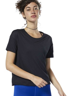 Reebok Eh5798 Kadın Siyah Tişört