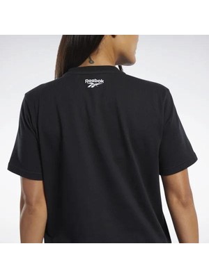 Reebok Fk2552 Classic Victor Tee Kadın Siyah Tişört