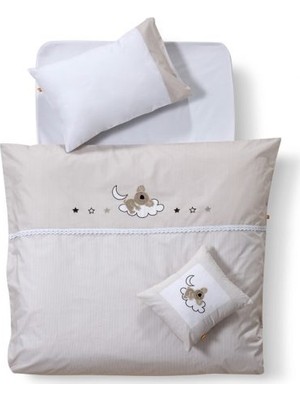 Sarev Sleepy V1  Açık Kahverengi Bebek Nevresim Takımı