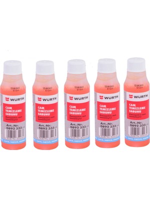 Würt Cam Temizleme Sabunu 32 ml 5 'li Set