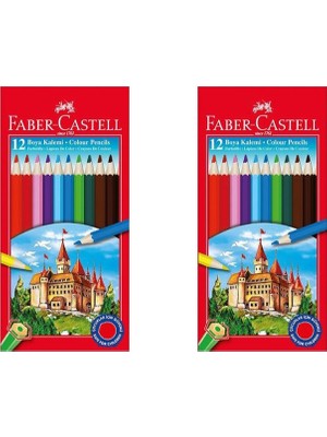 Faber-Castell Karton Kutu Boya Kalemi 12 Renk Tam Boy