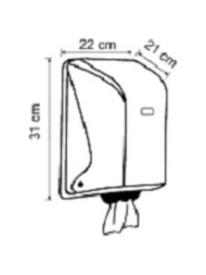 Vialli İçten Çekmeli Kağıt Havlu Dispenseri Şeffaf Vialli OG1T