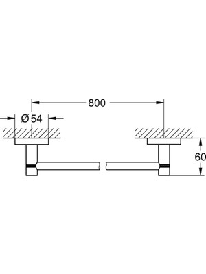 Grohe Essentıals Uzun Havluluk 800 mm Krom 40386001