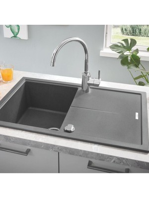 Grohe K500 Kuvars Kompozit Eviye 50 -C 86/50, Granit Gri Rengi - 31644At0