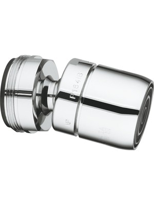 Grohe Lavabo Bataryası Perlatörü Oynar Başlıklı M24 X1 Dış Dişli Krom - 13915000