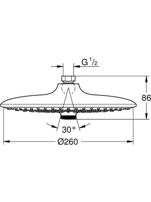 Grohe Tepe Duşu Euphorıa 26 Cm Krom 26457000