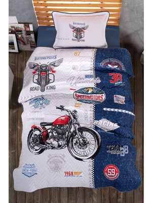 Clasy  Pamuk Genç Yatak Örtüsü Road King