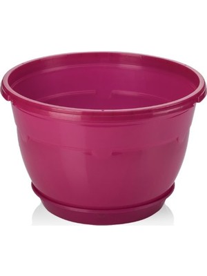 Serinova Safir Makrome Saksı Askılı Takım 3'lü 6 lt Vişne