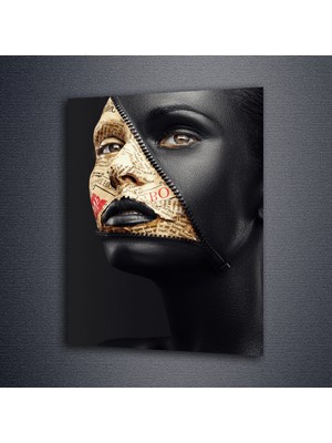 Ece Dizayn Paperface Woman Cam Tablo 50 x 70 cm