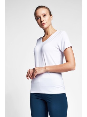 Lescon Beyaz Kadın T-Shirt 20S-2202-20B