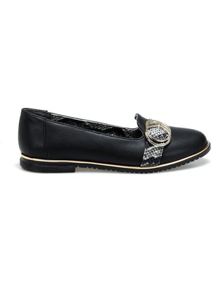 Butigo 20S-059 Siyah Kadın Loafer Ayakkabı