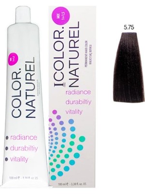 Color Naturel Saç Boyası 5.75 Koyu Sıcak Kestane 100 ml