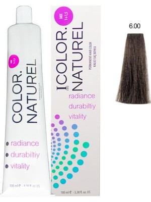 Color Naturel Saç Boyası 6.00 Yoğun Koyu Kumral 100 ml