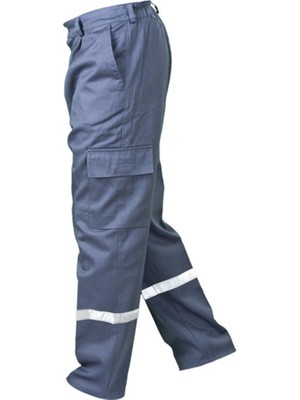 Butik İş 7/7 Reflektörlü Gabardin İş Pantolonu Gri