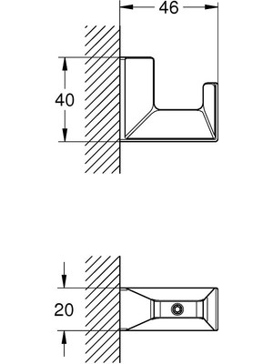 Grohe Selection Cube Bornoz Askılığı - 40782000