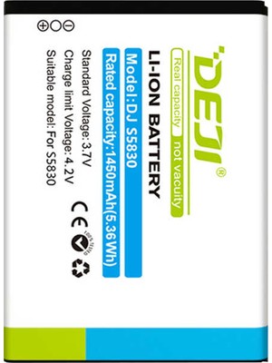 Deji Samsung Galaxy Ace S5830 Uyumlu Mucize Batarya Eb494358vu