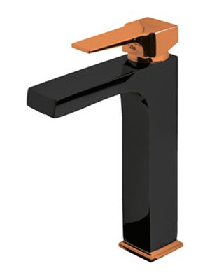 Newarc Aqua Çanak Tipi Lavabo Bataryası Siyah Parlak Bakır 941001BS