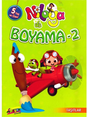 Niloya 5 Yaş 20 x 28 8 Yaprak Renkli Boyama Kitabı -2