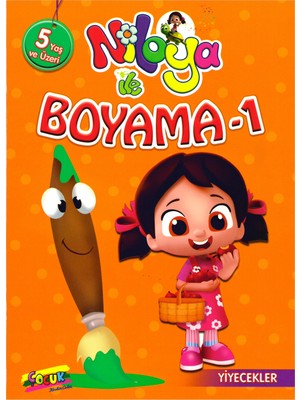 Niloya 5 Yaş 20 x 28 8 Yaprak Renkli Boyama Kitabı -1