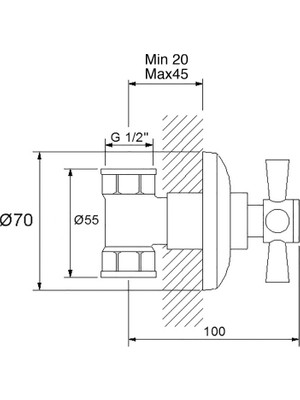 Newarc Plus Stop Valf Altın 271632G