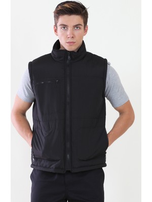 Moda Canel Siyah Yelek İçi Polarlı