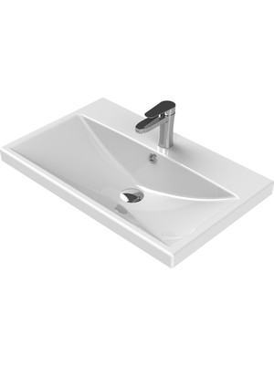 Turkuaz Seramik Cerastyle Elite Etajerli Lavabo 70 cm x 45 cm