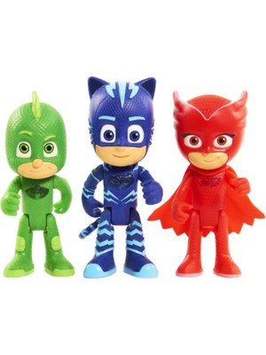Pj Masks Kutulu 3'lü Figür Oyuncak - Catboy Owlette Gekko