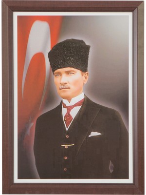 İnter Atatürk Portresi 35 x 50 Lamine Çerçeve