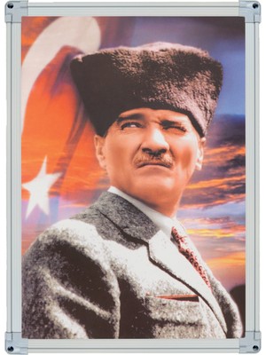 İnter 35x50 Atatürk Portresi Alüminyum Çerçeveli INT-824-3