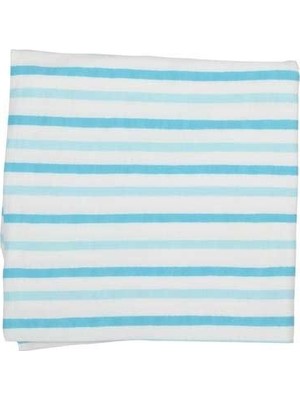 Organickid Blue Star Kundak Örtüsü 120 x 120 cm.