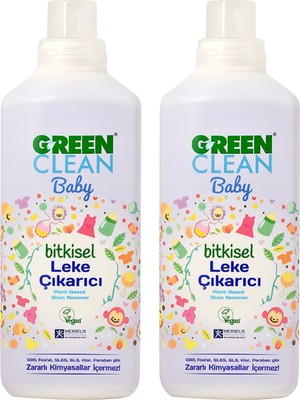 U Green Clean Baby Bitkisel Leke Çıkarıcı 1 lt - 2 Adet