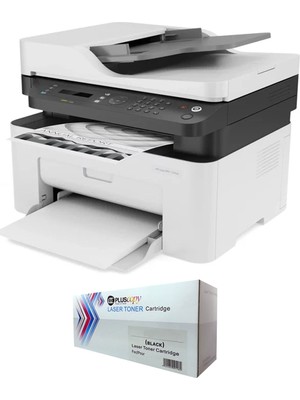 HP MFP 137FNW 4ZB84A Lazer Yazıcı Chipli + Tam Dolu Pluscopy Tonerli