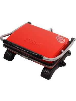 Dökümix Döküm Organik Tost Makinesi 1800W Kırmızı Ev Tipi