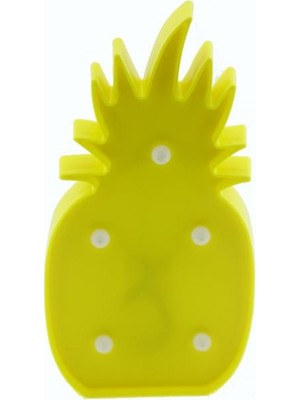 Mutlu Adım 25 cm LED Işıklı Plastik Ananas Gece Lambası