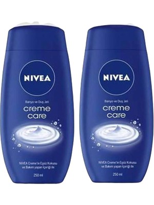 Nivea Creme Care 2'li Banyo ve Duş Jeli 250 ml Nemlendirici Etki ile Cilt Bakımı Sağlar