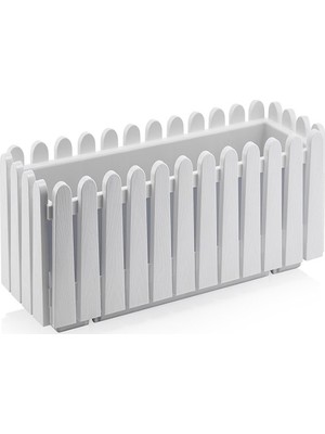 Serinova İstanbul Saksı 9 lt  Beyaz