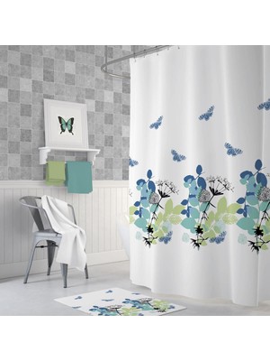 Zethome Tropik Spring Banyo Duş Perdesi Tek Kanat 180 x 200 cm