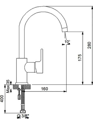 Newarc Premium Dönerli Lavabo Bataryası