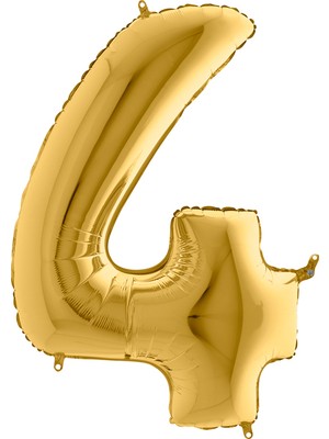 My Party Store Grabo Rakam Folyo Balon 40" 100 cm Gold 4