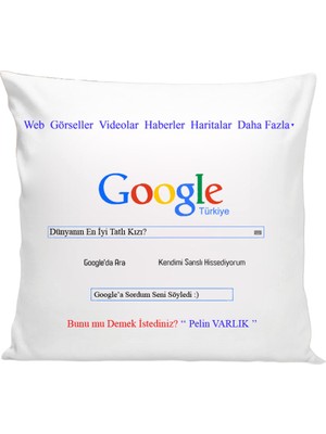 Nil Hediye Kişiye Özel Dünyanın En Tatlı Kızı Google Yastığı
