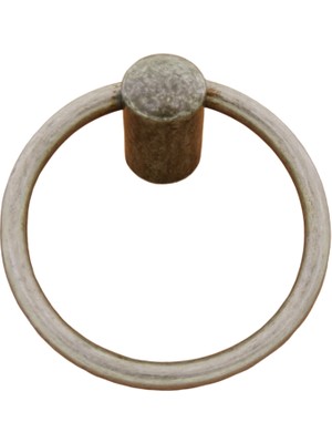 Azm Halka Kulp Sarkaç Antik Gümüş Çap 6 cm