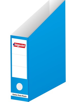 Bigpoint Karton Kutu Klasör Mavi 6'lı Paket