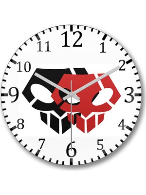 Baskı Dükkanı Bleach 02 Duvar Saati Bombeli Gercek Cam