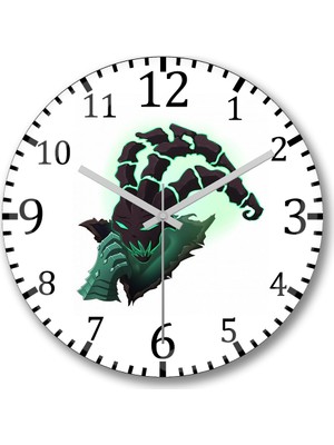 Baskı Dükkanı Ceifador de Almas Duvar Saati Bombeli Gercek Cam