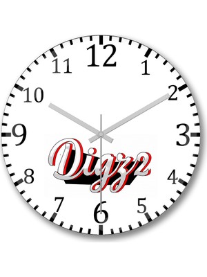 Baskı Dükkanı Digz Duvar Saati Bombeli Gercek Cam